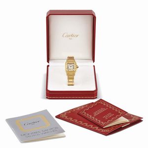 CARTIER : CARTIER SANTOS GALBEE LADY IN ORO GIALLO ANNO 1988  - Asta Orologi da polso e da tasca  - Associazione Nazionale - Case d'Asta italiane