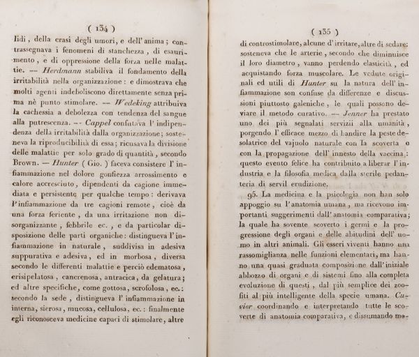 Luigi Chiaverini : Esame genealogico e comparativo delle principali scoverte e dottrine mediche ossia Saggio d'istoria filosofica dell'origine dei progressi e dello stato attuale della medicina.  - Asta Libri, autografi e stampe - Associazione Nazionale - Case d'Asta italiane