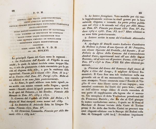 Carlo Antonio Villarosa (Marchese di) De Rosa : Notizie di alcuni Cavalieri del Sacro Ordine Gerosolimitano illustri per lettere e belle arti.  - Asta Libri, autografi e stampe - Associazione Nazionale - Case d'Asta italiane