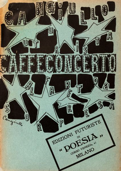 Francesco Cangiullo : Caff concerto. Alfabeto a sorpresa.  - Asta Libri, autografi e stampe - Associazione Nazionale - Case d'Asta italiane