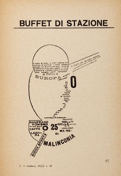 Ardengo Soffici : Bifzf + 18. Simultaneit e chimismi lirici. Nuova edizione accresciuta.  - Asta Libri, autografi e stampe - Associazione Nazionale - Case d'Asta italiane