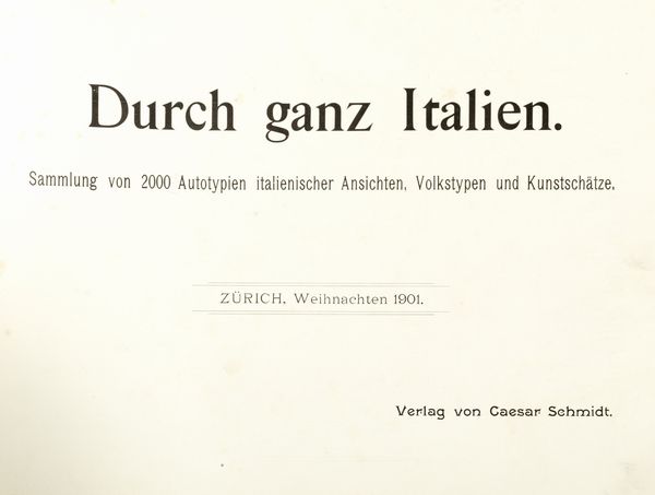 Durch Ganz Italien  - Asta Libri, autografi e stampe - Associazione Nazionale - Case d'Asta italiane