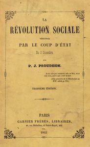 Pierre-Joseph Proudhon : De la capacit politique des classes ouvrires  - Asta Libri, autografi e stampe - Associazione Nazionale - Case d'Asta italiane