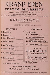 Francesco Cangiullo : Caff concerto. Alfabeto a sorpresa.  - Asta Libri, autografi e stampe - Associazione Nazionale - Case d'Asta italiane