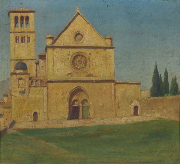 CROATTO BRUNO (1875 - 1948) : Basilica di San Francesco, Assisi  - Asta Asta 387 | ARTE ANTICA E DEL XIX SECOLO - DAL RINASCIMENTO AL SIMBOLISMO: OPERE DA COLLEZIONI ITALIANE Tradizionale - Associazione Nazionale - Case d'Asta italiane