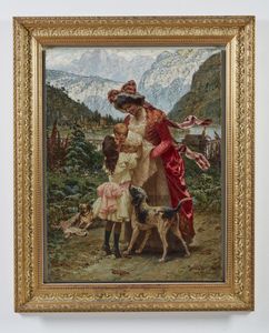 ARMENISE RAFFAELE  (1852 - 1925) : Maternit (Famiglia unita)  - Asta Asta 387 | ARTE ANTICA E DEL XIX SECOLO - DAL RINASCIMENTO AL SIMBOLISMO: OPERE DA COLLEZIONI ITALIANE Tradizionale - Associazione Nazionale - Case d'Asta italiane