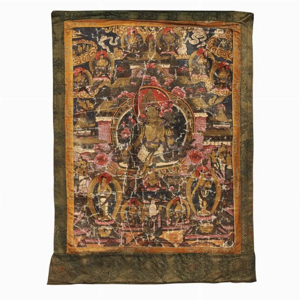 THANGKA, TIBET, SEC. XIX  - Asta Arte Orientale | 东方艺术 - Associazione Nazionale - Case d'Asta italiane