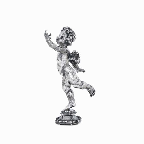 Putto danzante in argento fuso e cesellato. Argenteria artistica italiana del XX secolo  - Asta Argenti da collezione | XX secolo - Associazione Nazionale - Case d'Asta italiane