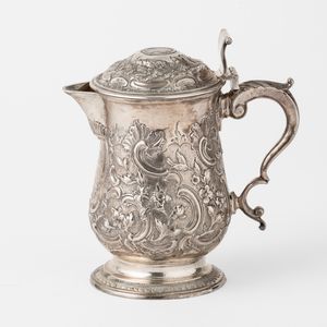 Mug. Argento fuso, sbalzato e cesellato. Londra 1784. Argentiere TL (non identificato)  - Asta Argenti da collezione | XX secolo - Associazione Nazionale - Case d'Asta italiane