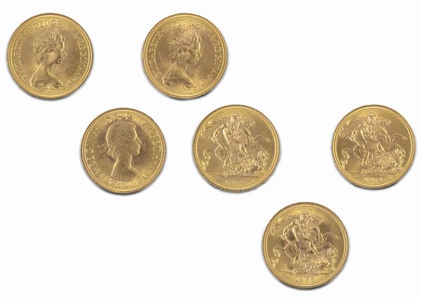 Gran Bretagna - Elizabeth II : Lotto di 3 sterline  - Asta Numismatica - Associazione Nazionale - Case d'Asta italiane