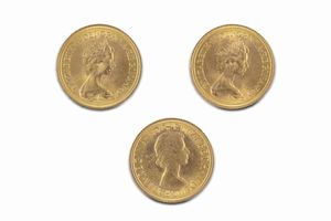 Gran Bretagna - Elizabeth II : Lotto di 3 sterline  - Asta Numismatica - Associazione Nazionale - Case d'Asta italiane