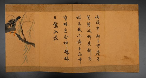 Libro contenente disegni su carta raffiguranti scena a soggetto naturalistico con volatili e iscrizione, Cina, Dinastia Qing, XIX secolo  - Asta Arte Orientale - Associazione Nazionale - Case d'Asta italiane