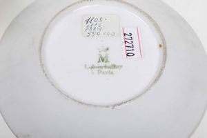 Tazza con piattino<BR>Parigi, primo quarto del XIX secolo <BR><BR>  - Asta Maioliche e Porcellane - Associazione Nazionale - Case d'Asta italiane