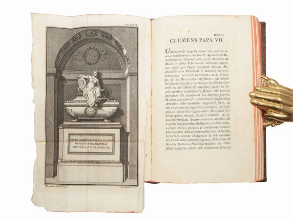 Niccolò Machiavelli : Opere di Niccol Machiavelli cittadino e segretario fiorentino  - Asta La Collezione Bucciarelli: libri antichi ed incunaboli - Associazione Nazionale - Case d'Asta italiane