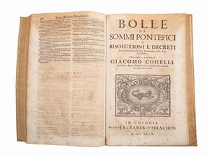 Giacomo Coelli : Commentaria in Bullam X Clementis papae VIII De bono regimine  - Asta La Collezione Bucciarelli: libri antichi ed incunaboli - Associazione Nazionale - Case d'Asta italiane