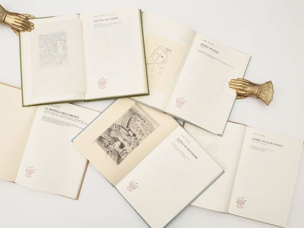 Cinque libri d'artista  - Asta La collezione Bucciarelli: dipinti, grafiche, edizioni d'artista - Associazione Nazionale - Case d'Asta italiane