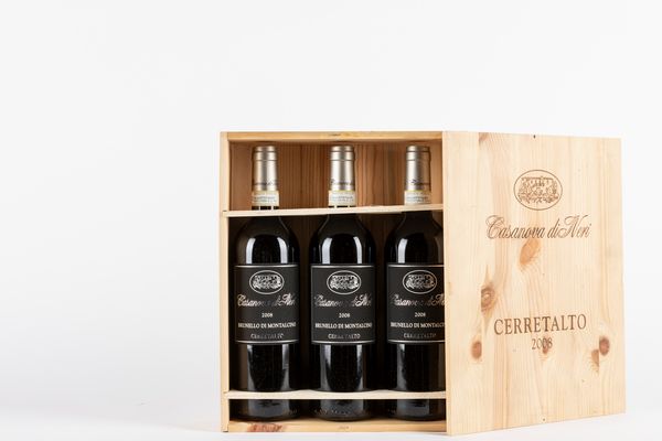 Toscana : Casanova di Neri Cerretalto Brunello di Montalcino (3 BT)  - Asta Vini e distillati - Associazione Nazionale - Case d'Asta italiane