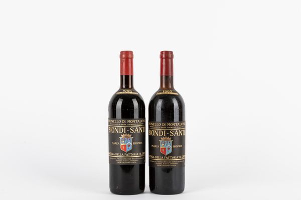 Toscana : Biondi Santi Annata 1980-1983 (2 BT)  - Asta Vini e distillati - Associazione Nazionale - Case d'Asta italiane