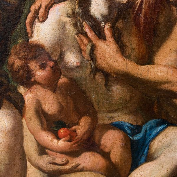 Scuola ferrarese del XVII secolo Il paradiso in terra o let delloro  - Asta Old Masters - Associazione Nazionale - Case d'Asta italiane