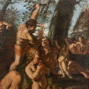 Scuola ferrarese del XVII secolo Il paradiso in terra o let delloro  - Asta Old Masters - Associazione Nazionale - Case d'Asta italiane