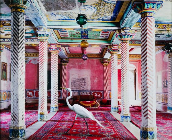 Karen Knorr : Flight to Freedom, Durbar Hall, Dungarpur, dalla serie India Song<BR>  - Asta Fotografia e multipli d'artista - Associazione Nazionale - Case d'Asta italiane