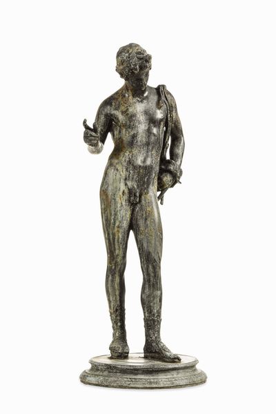 Narciso. Bronzo fuso. Fonderia artistica italiana del XIX-XX secolo. (Chiurazzi, Napoli?)  - Asta Scultura e Oggetti d'Arte - Associazione Nazionale - Case d'Asta italiane