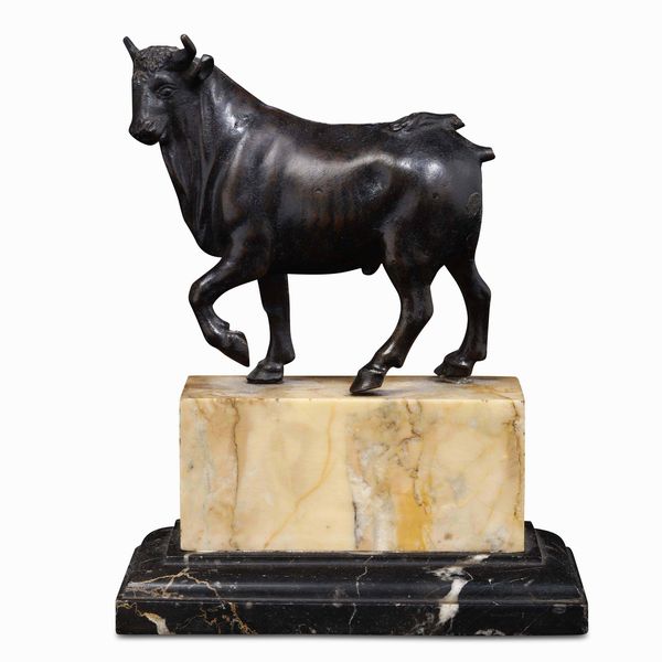 Toro. Bronzo fuso e patinato. Arte rinascimentale italiana del XVI secolo  - Asta Scultura e Oggetti d'Arte - Associazione Nazionale - Case d'Asta italiane