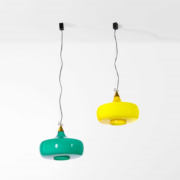 Alessandro Pianon, : Due lampade a sospensione  - Asta Design Lab - Associazione Nazionale - Case d'Asta italiane