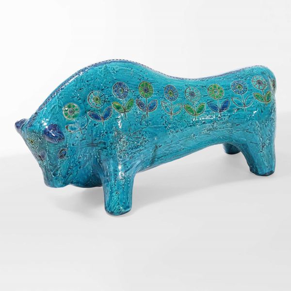 ALDO LONDI : Toro in ceramica  - Asta Design Lab - Associazione Nazionale - Case d'Asta italiane