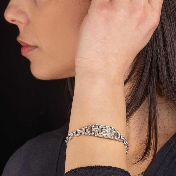 BRACCIALE CON DIAMANTI  - Asta Gioielli - Associazione Nazionale - Case d'Asta italiane