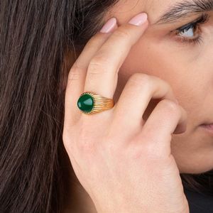 ANELLO CON CALCEDONIO  - Asta Gioielli - Associazione Nazionale - Case d'Asta italiane