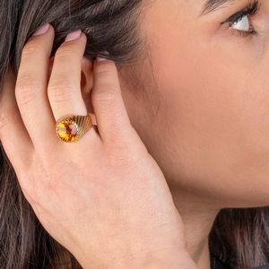 ANELLO CON PIETRA SEMIPREZIOSA  - Asta Gioielli - Associazione Nazionale - Case d'Asta italiane