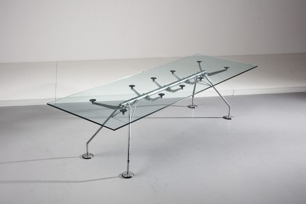 NORMAN FOSTER  (n. 1935) : Tavolo Nomos per Tecno  - Asta Asta 393 | DESIGN E ARTI DECORATIVE DEL NOVECENTO Online - Associazione Nazionale - Case d'Asta italiane