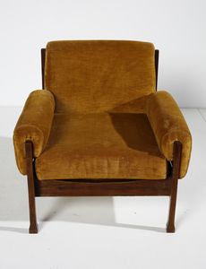 SAPORITI SERGIO (1928 - 2014) : Coppia di poltrone  - Asta Asta 393 | DESIGN E ARTI DECORATIVE DEL NOVECENTO Online - Associazione Nazionale - Case d'Asta italiane