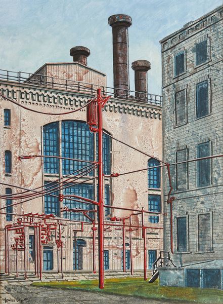 CAPUTO  TONINO (n. 1933) : Centrale elettrica, Jersey City.  - Asta Asta 394 | ARTE MODERNA E CONTEMPORANEA Virtuale - Associazione Nazionale - Case d'Asta italiane