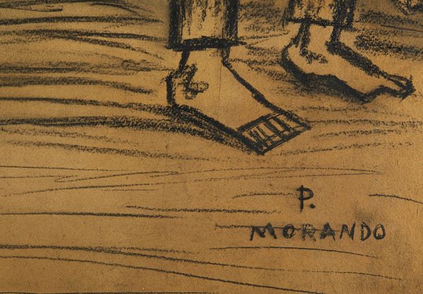 MORANDO PIETRO (1889 - 1980) : Rapina.  - Asta Asta 394 | ARTE MODERNA E CONTEMPORANEA Virtuale - Associazione Nazionale - Case d'Asta italiane