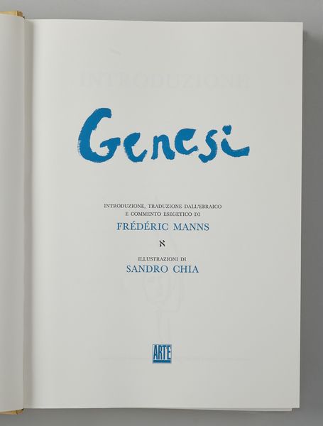 CHIA SANDRO (n. 1946) : Genesi.  - Asta Asta 394 | ARTE MODERNA E CONTEMPORANEA Virtuale - Associazione Nazionale - Case d'Asta italiane