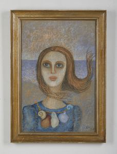 BENAGLIA ENRICO (n. 1938) : La ragazza con i doni del mare.  - Asta Asta 394 | ARTE MODERNA E CONTEMPORANEA Virtuale - Associazione Nazionale - Case d'Asta italiane