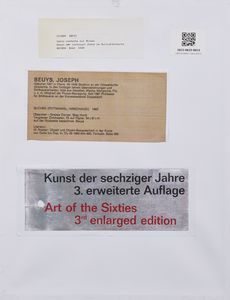 BEUYS JOSEPH (1921 - 1986) : Sucher.  - Asta Asta 394 | ARTE MODERNA E CONTEMPORANEA Virtuale - Associazione Nazionale - Case d'Asta italiane