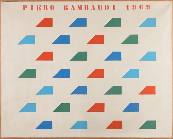 Piero Rambaudi : Prevedibile sistema  - Asta Opere di arte moderna e dalla Collezione di Eugenio Battisti - Associazione Nazionale - Case d'Asta italiane