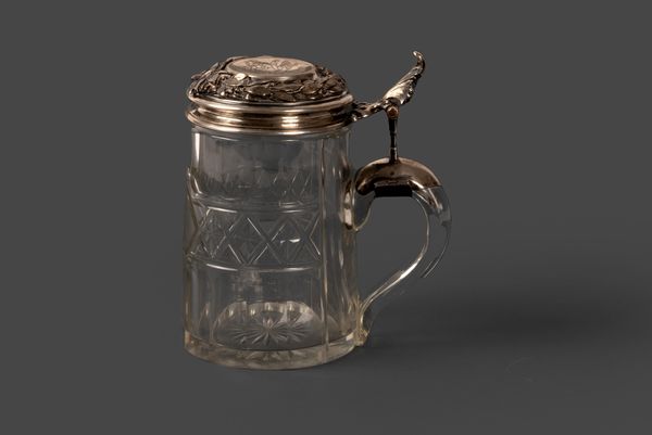 Tankard in argento e cristallo, Germania secolo XIX  - Asta Incanti d'arte - Associazione Nazionale - Case d'Asta italiane