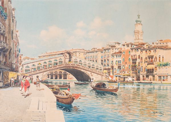 GUIDO  PERUZZI PAROLARI : Ponte di Rialto  - Asta Asta a tempo di Arte Moderna e Contemporanea - Associazione Nazionale - Case d'Asta italiane