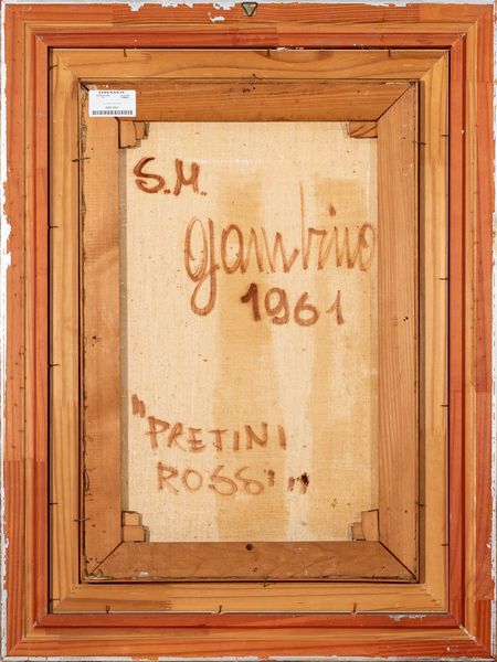 GIUSEPPE GAMBINO : Pretini rossi  - Asta Asta a tempo di Arte Moderna e Contemporanea - Associazione Nazionale - Case d'Asta italiane