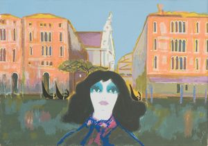 RENATO BORSATO : Maschere a Venezia  - Asta Asta a tempo di Arte Moderna e Contemporanea - Associazione Nazionale - Case d'Asta italiane