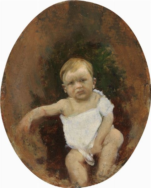 Ritratto di bambino  - Asta PARADE II - Dipinti del XIX e XX secolo  - Associazione Nazionale - Case d'Asta italiane