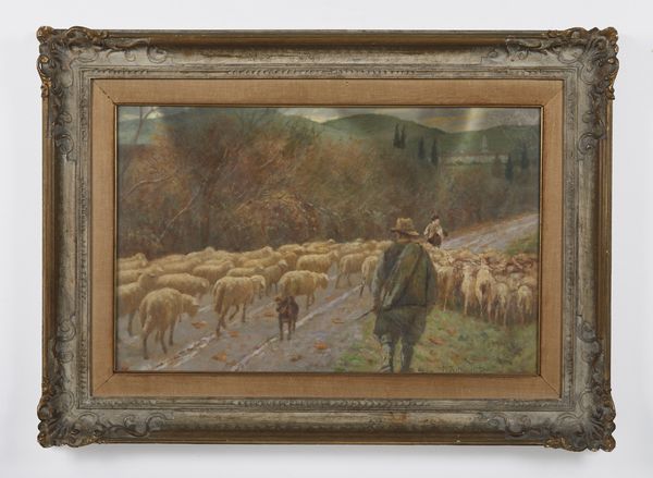 BETTINELLI MARIO GIUSEPPE (1880 - 1953) : Pastore con gregge  - Asta Asta 395 | ARTE ANTICA E DEL XIX SECOLO Online - Associazione Nazionale - Case d'Asta italiane