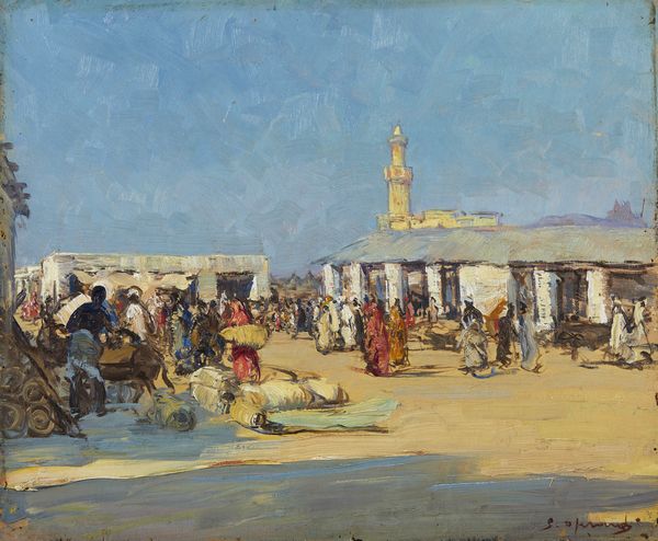 OPRANDI GIORGIO (1883 - 1962) : Mercato di Agordat, Eritrea  - Asta Asta 395 | ARTE ANTICA E DEL XIX SECOLO Online - Associazione Nazionale - Case d'Asta italiane