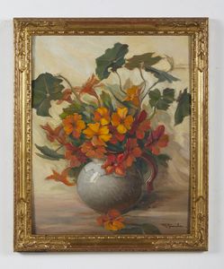 GAMBA (1891-?) CELESTINO : Vaso di fiori  - Asta Asta 395 | ARTE ANTICA E DEL XIX SECOLO Online - Associazione Nazionale - Case d'Asta italiane