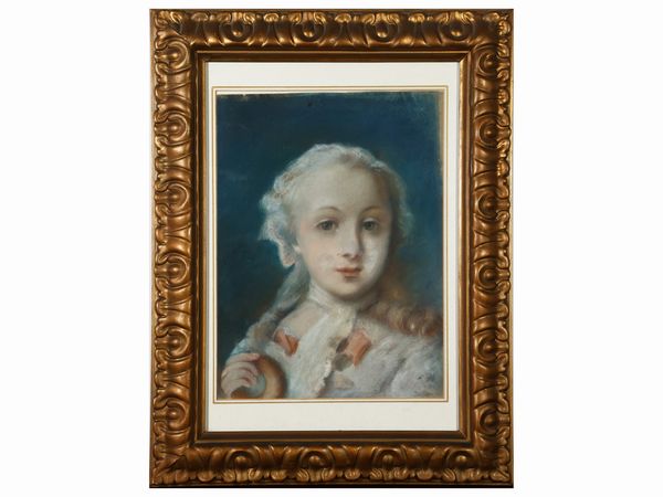 Da Rosalba Carriera : Ritratto di fanciullo  - Asta L'Arte di Arredare - Associazione Nazionale - Case d'Asta italiane