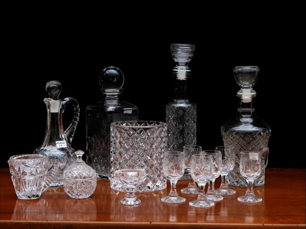 Lotto di accessori per la tavola in cristallo molato  - Asta L'Arte di Arredare - Associazione Nazionale - Case d'Asta italiane